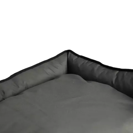 Лежак для небольшой собаки размер M антивандальный грязе-водостойкий серо-бордовый Lapalandia