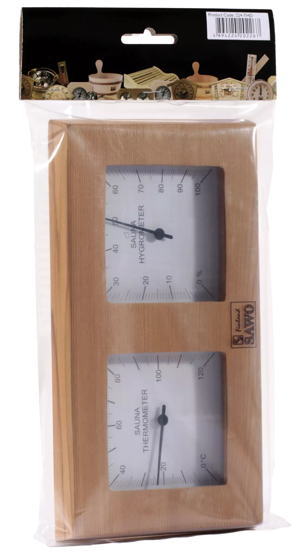 SAWO Термогигрометр квадратный 224-THD