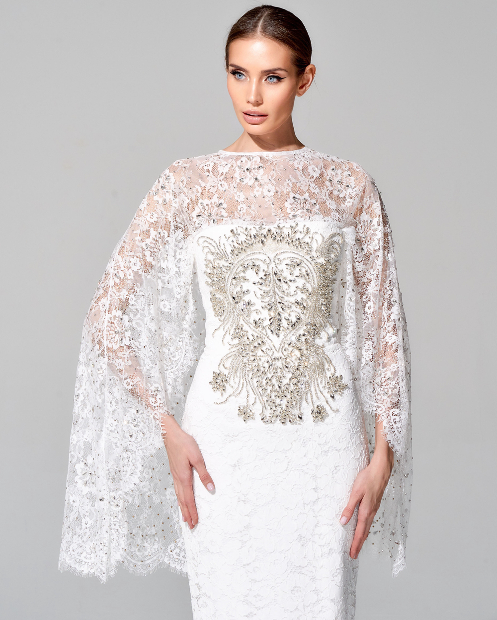 Укороченный кейп "Снежная Королева"