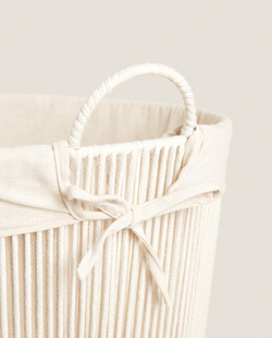 Zara Home Корзина из нержавеющей стали, цвет бежевый, 51 см