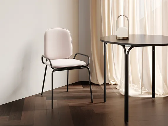 Стул Ror, Double Frame, розовый велюр