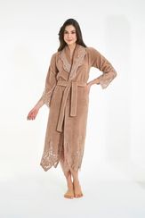 Халат женский 4355 бежевый NUSA