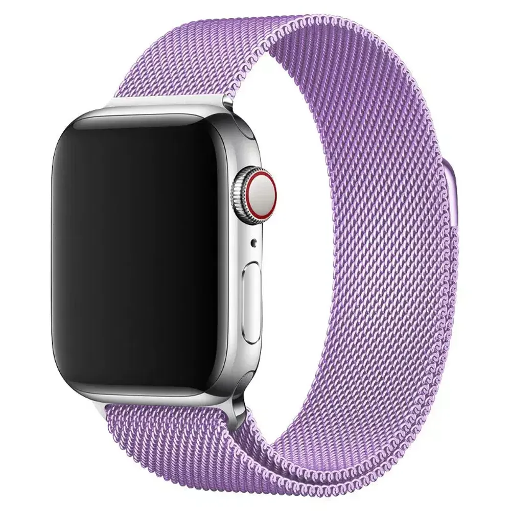 Браслет-ремешок для Apple Watch MILANESE (42-44mm) фиолетовый