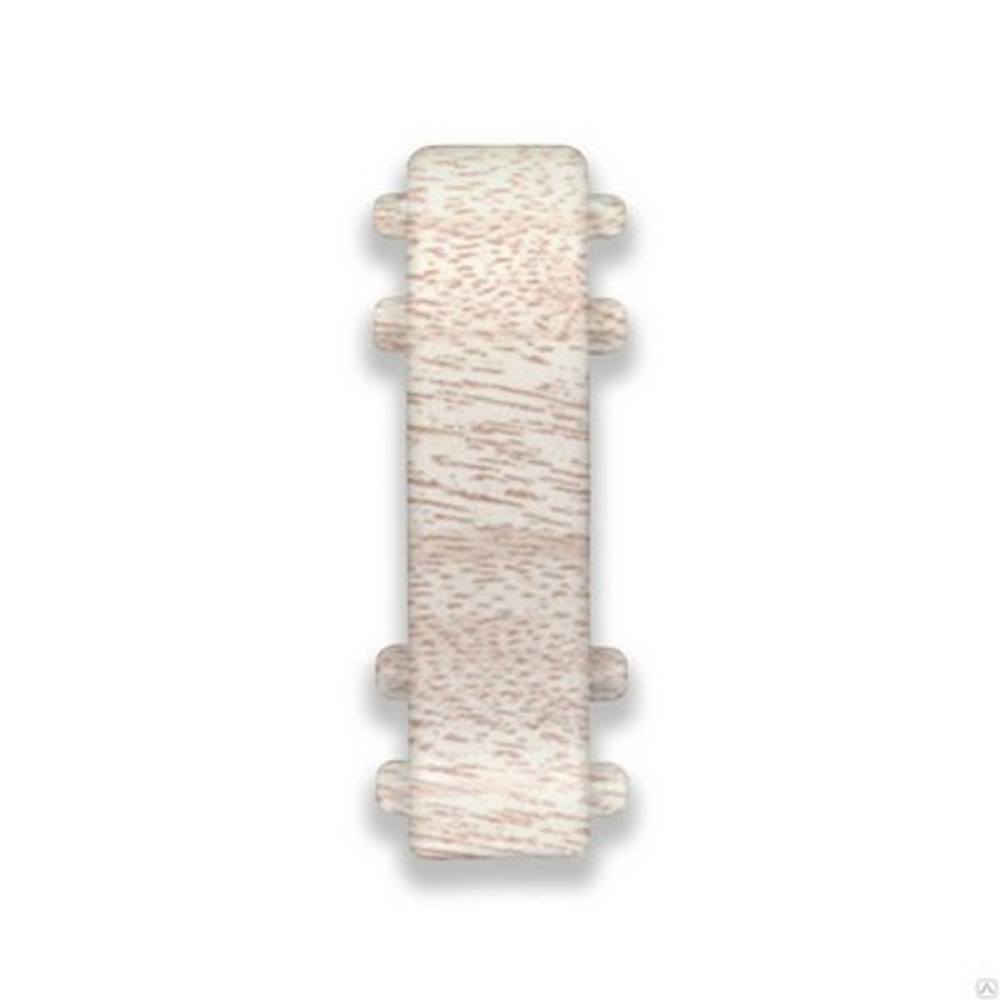 Соединитель к плинтусу "Идеал-М" Ясень светлый