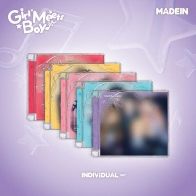 (ПРЕДЗАКАЗ) Альбом MADEIN - GIRL MEETS BOY Album 5 Version SET