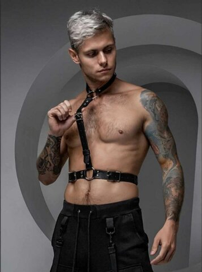 Портупея мужская Mars кожа черный S/M