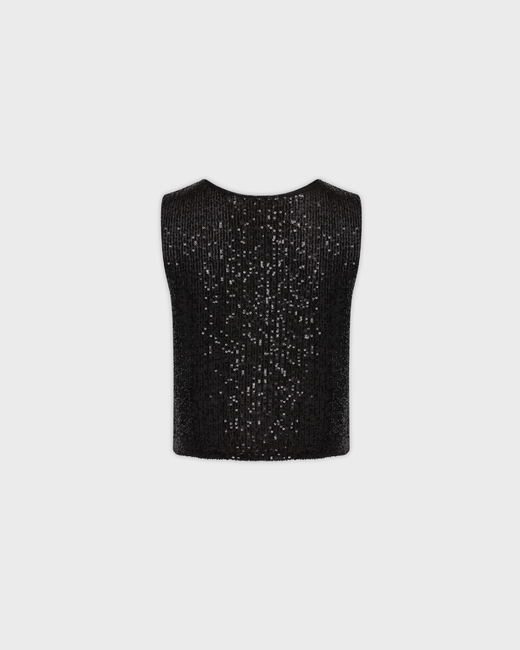 Топ-майка из пайеток