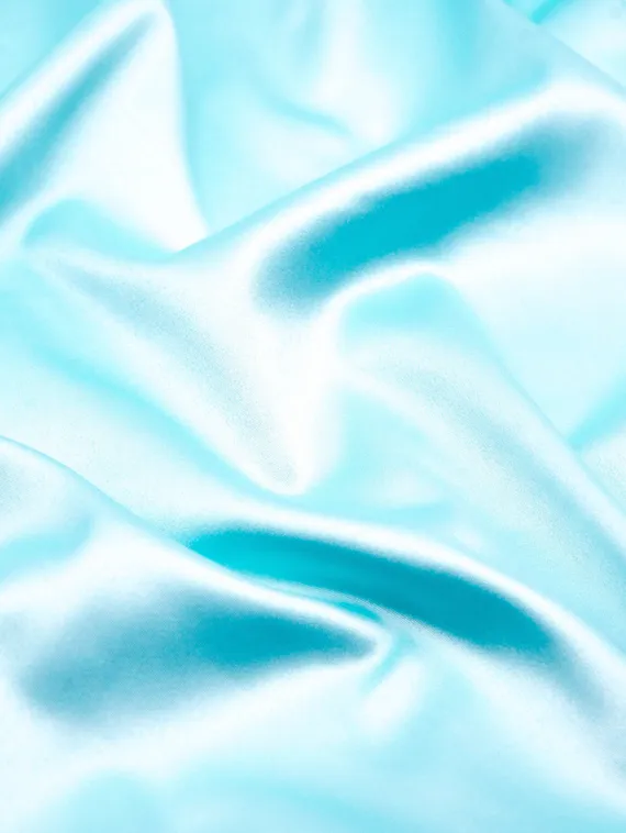 Атлас бельевой слабоэластичный, голубой/ментол