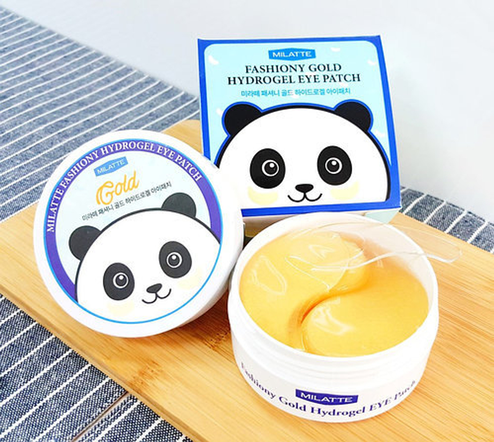 Milatte Milatte Fashiony Gold Hydrogel Eye Patch патчи для кожи вокруг глаз гидрогелевые с золотом
