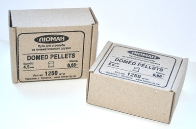 Пули пневматические Люман "Domed pellets" 0,68гр. 4,5мм (1250шт.)