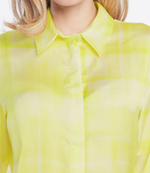 сатиновая рубашка Liu Jo - лимонный(CA2243 TS004)