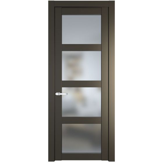 Межкомнатная дверь эмаль Profil Doors 1.4.2PD перламутр бронза стекло матовое