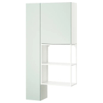 Комбинация для ванной - IKEA ENHET, 90х32х180 см, белый/светло-зеленый, ЭНХЕТ ИКЕА