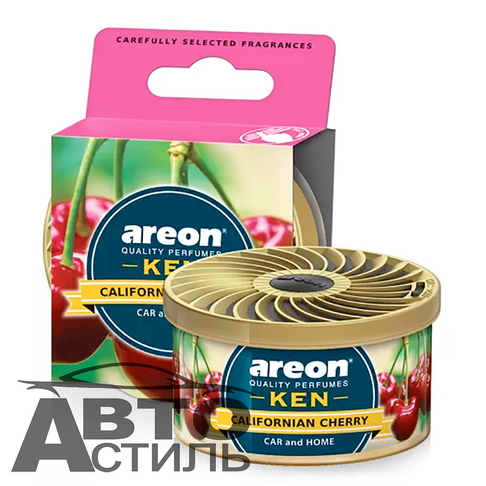 Ароматизатор в банке под сиденье Areon GEL KEN 35гр - Калифорнийская вишня\California Cherry