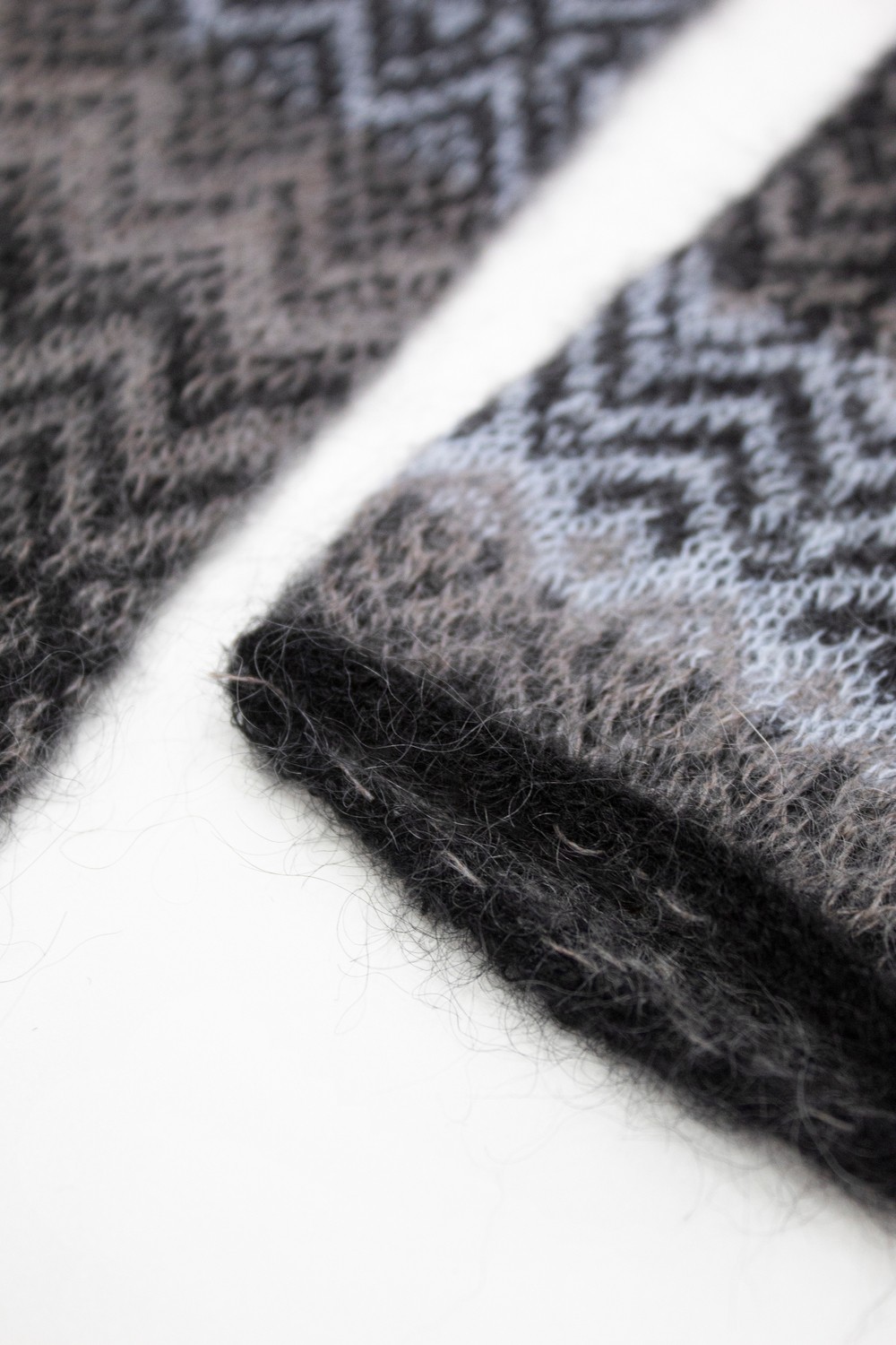 Митенки М204-04/03/07 голубой/серый/черный