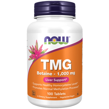 Now Foods TMG 100 tablets , Бетаин HCL ( Триметилглицин )