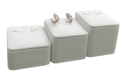 Набор подставок для 3 пар серег/2 язычка/накладка/ф.№1 (ПЭТ карман)/Н-40,50,60 мм.