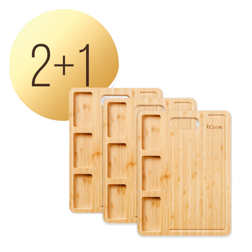 Набор 2+1 Доска для нарезки и сервировки продуктов