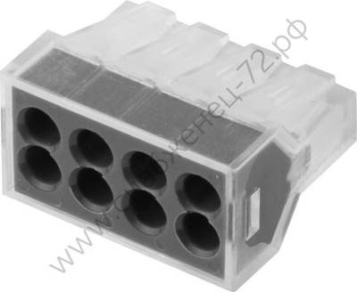 СВЕТОЗАР 400В 24А 0,75-2,5мм2 2шт 8-ми Соединительнаяпроводная клемма (49170-8)