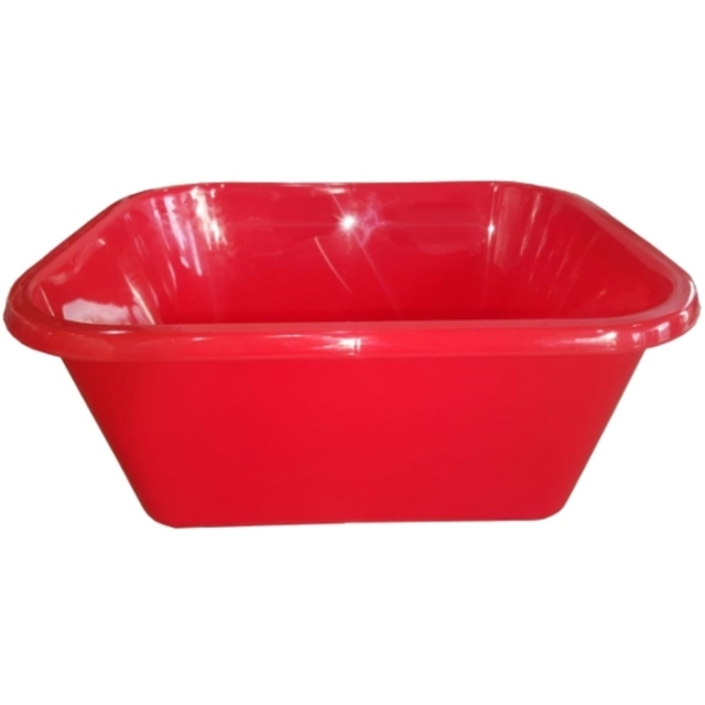 Таз прямоугольный 22 л ПП красный /5/15