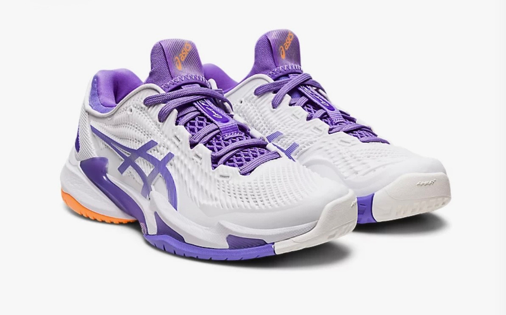 ASICS, COURT FF 3 CLAY, , WHITE/AMETHYST, WOMEN, US 6 /EUR 37 /UK 4 /СМ 23
