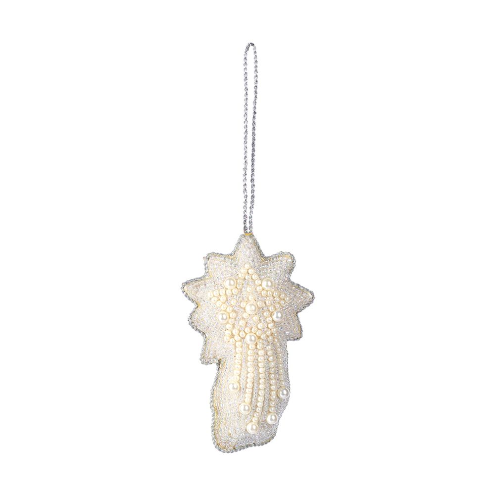 Набор елочных украшений Christmas pearls из коллекции New Year Essential, 4 шт.