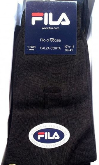 Теннисные носки Fila Normal Man Plain Socks 1P - черный