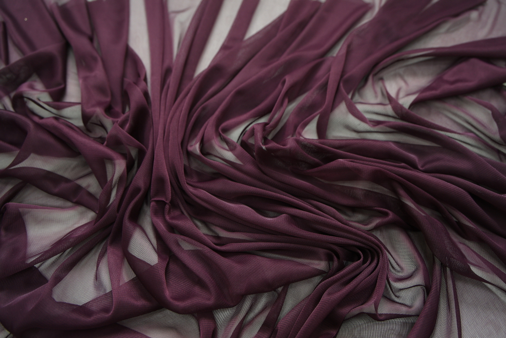 Сетка трикотаж баклажан