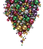 Шарики кранч БЛЕСК зеленый, золото, сереб, фиолет, фуксия микс 50 гр.