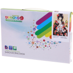 Алмазная мозаика на подрамнике с полным заполнением «МИР ЯРКИХ КРАСОК», аниме красавица, 20*30см