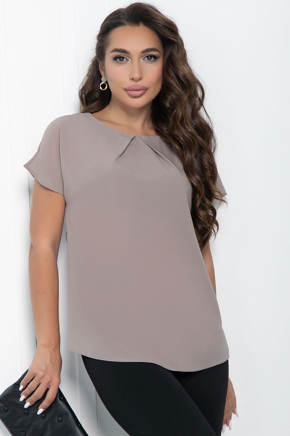 Блуза Ника (бежевая) Б10955 LT Collection (Акция)