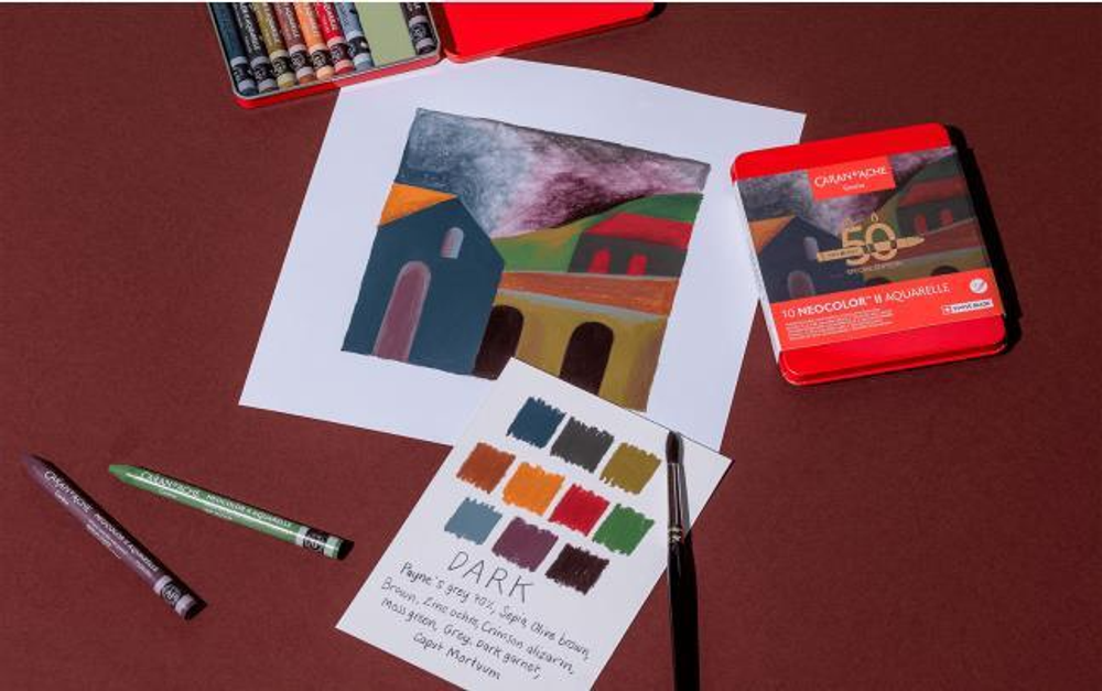 Caran d'Ache Neocolor II. Dark – Special Edition 10 шт.