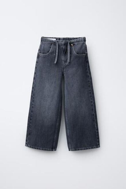 ZARA ДЖИНСЫ WIDE LEG, СИНИЙ