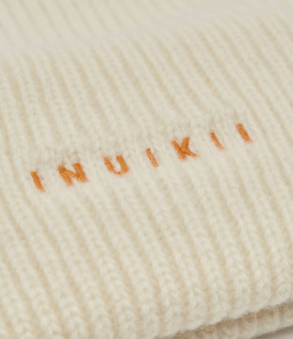 Хлопчатобумажная шапка RIBBED INUIKII - кремовый(42020-020)