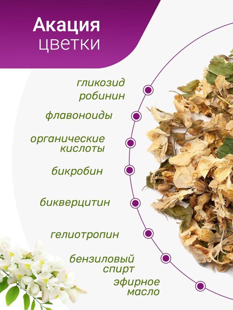Акация цвет