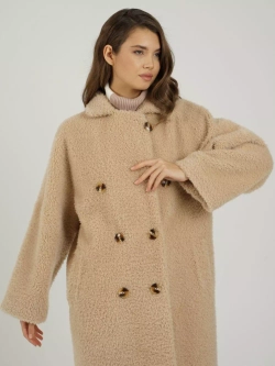 Шуба из шерсти экошуба, SilverFox (арт. 2323)