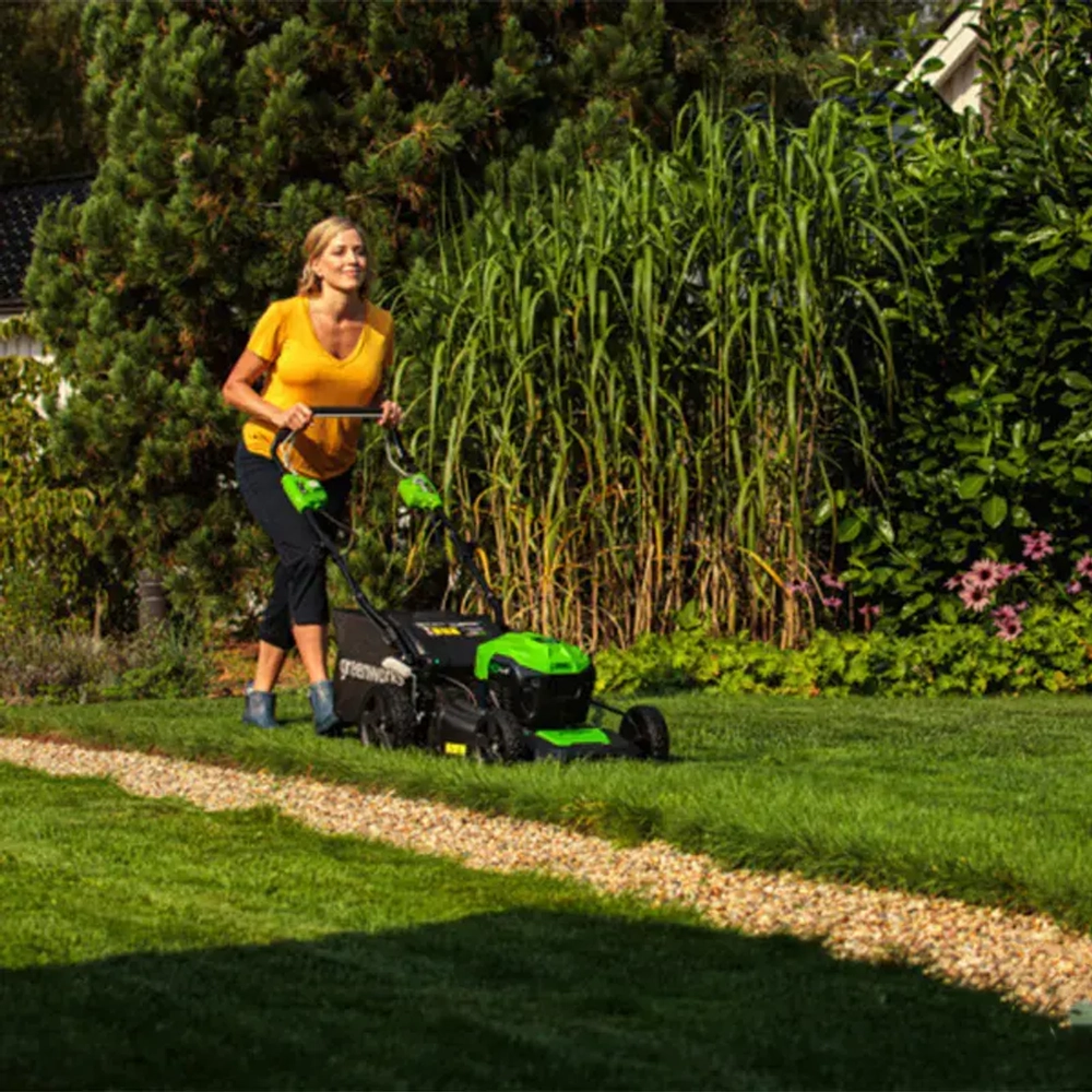 Аккумуляторная газонокосилка Greenworks GD40LM46SP (1 x 6 Ач, ЗУ) 2506807UF