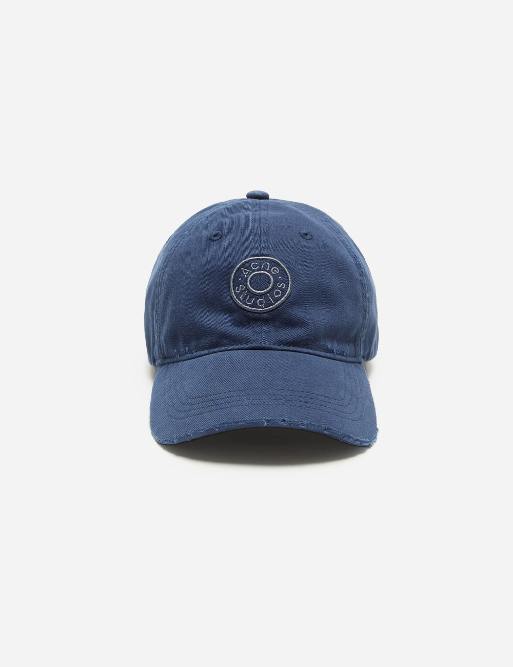 Бейсболка Acne Studios Distressed Logo "Dark Navy"