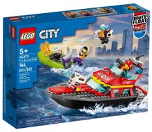 Конструктор LEGO City 60373 Пожарно-спасательная лодка