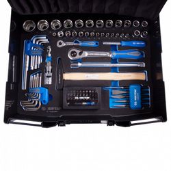 KING TONY (9052-002MRV) Набор инструментов универсальный, пластиковый ящик, 112 предметов