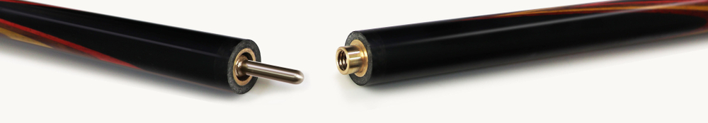 Кий Янтарь, черный граб/падук/желт.граб/ятоба/оранж.граб, 14-запилов, 2PC(ЯК)