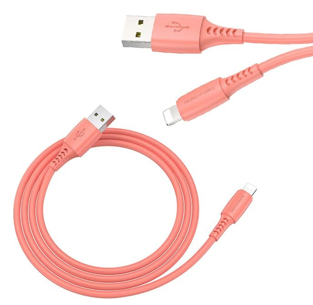 Кабель USB - Lightning BOROFONE BX40 (розовый) 1м, ароматизированный, без упаковки