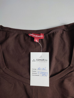 Блузка Woolstreet цвета молочного шоколада 46 размер