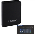 Набор художественный Alingar, 96 предм в пенале(цвет,ч/г,уголь.карандаши,ластик,наждач.блок,точилка, растирка,кисть,удлин для каран,скетчбук)