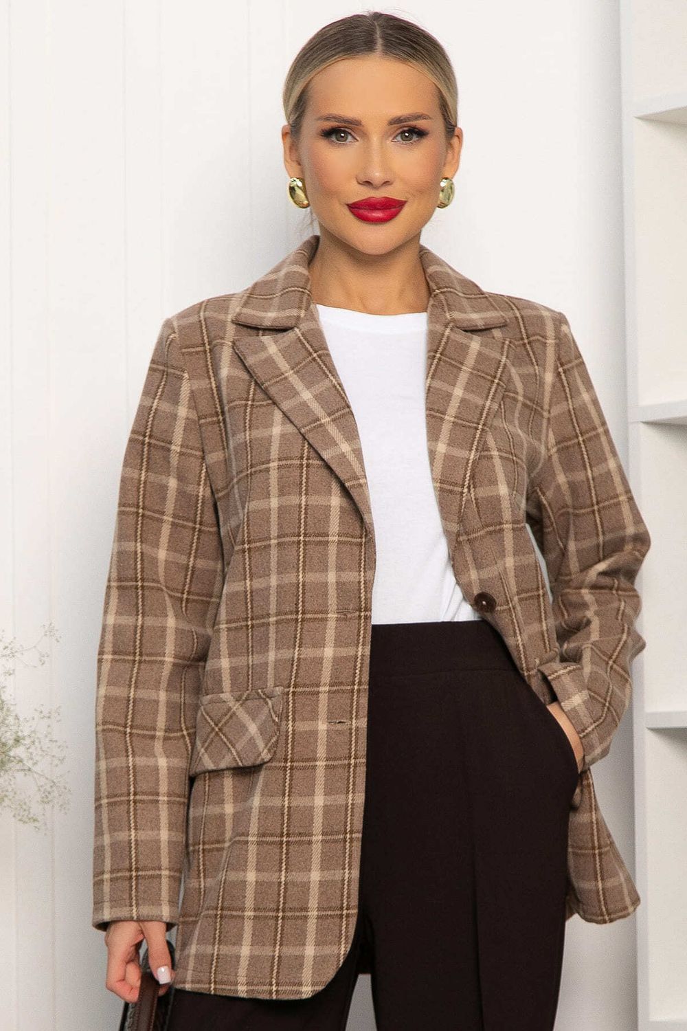 Пальто-пиджак Чендлер (бежевый) Б14157-7М LT Collection