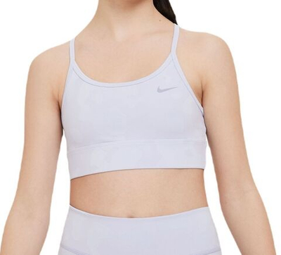 Топ для девочки теннисный Nike Dri-Fit Indy - oxygen purple/indigo haze
