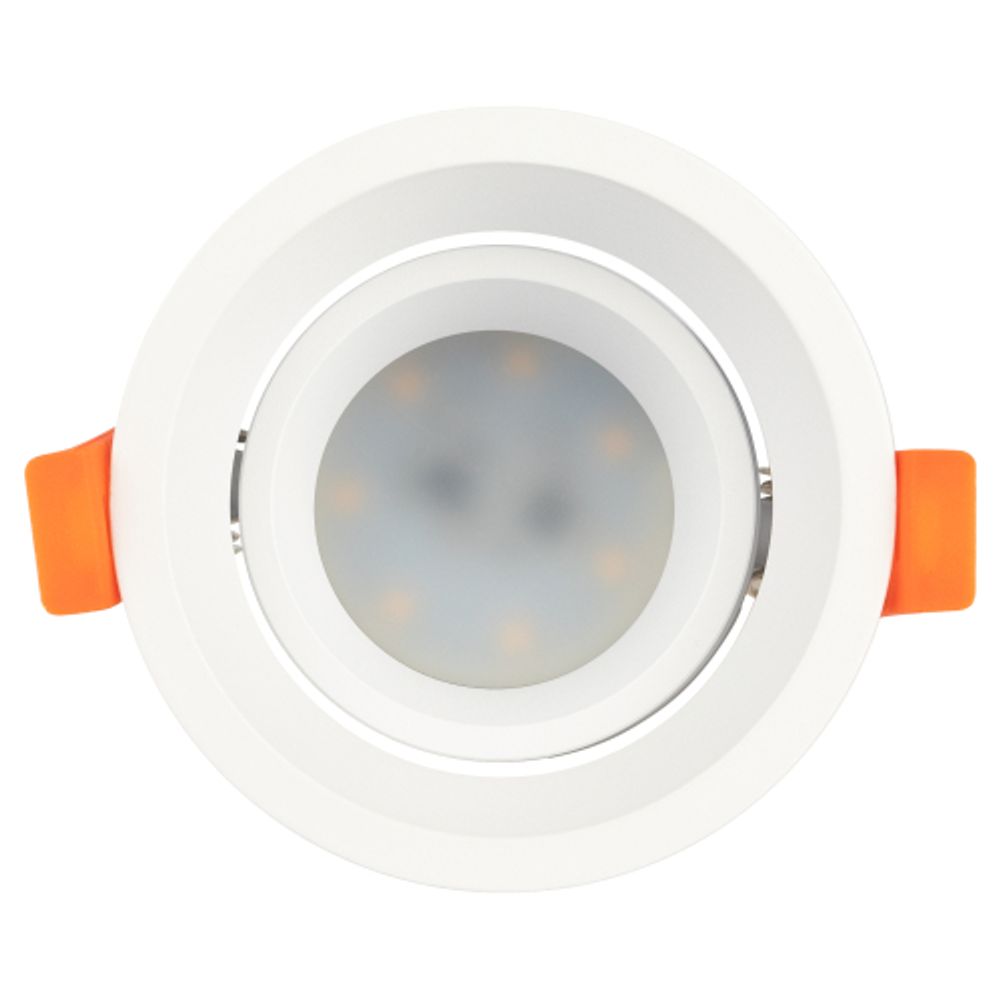 Светильник встраиваемый алюминиевый ЭРА KL98 WH под лампу MR16 GU5.3 белый | Алюминиевые встраиваемые светильники