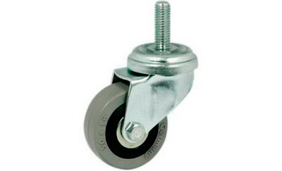 Ролик мебельный 401L одинарный поворотный на штыре (50кг)