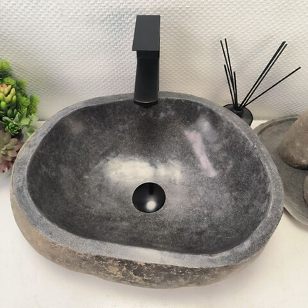 Раковина из речного камня RS-63647 (47*35*17) 0122
