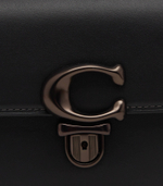 Кожаная сумка-мессенджер mini studio Coach - черный(CE331)